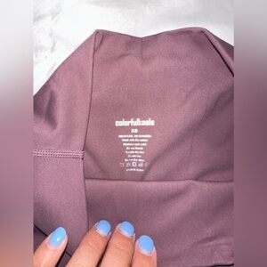 Never worn, no tags, colorfulkoala soft yoga pants, ladies size XS, dusty red